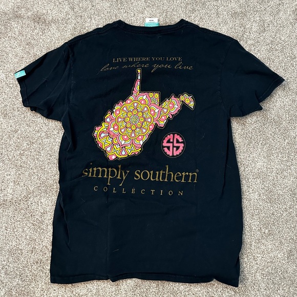 Simply Southern West Virginia Tshirt - Picture 1 of 3